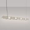 Suspensions Acier Beige LED 1 Chain