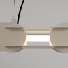 Suspensions Acier Beige LED 1 Chain