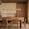 Suspensions Acier Beige LED 1 Chain