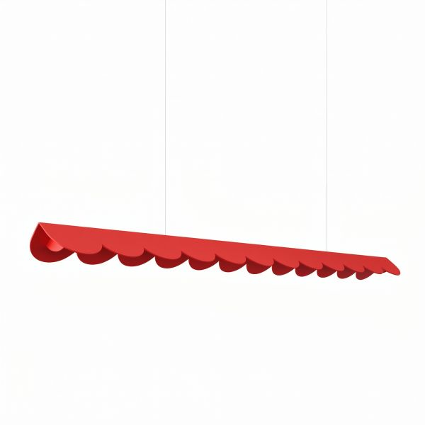 Suspensions Aluminium Rouge LED 1 Biscuit