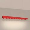 Suspensions Aluminium Rouge LED 1 Biscuit