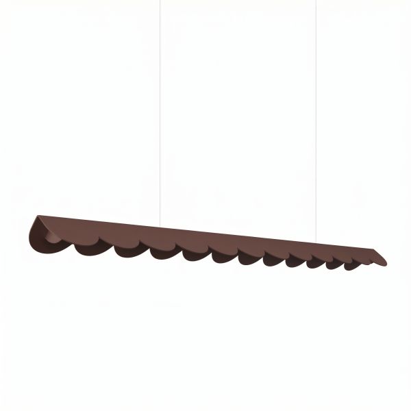 Suspensions Aluminium Marron LED 1 Biscuit