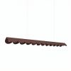 Suspensions Aluminium Marron LED 1 Biscuit