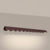 Suspensions Aluminium Marron LED 1 Biscuit
