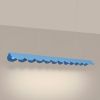 Suspensions Aluminium Bleu LED 1 Biscuit