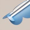 Suspensions Aluminium Bleu LED 1 Biscuit
