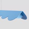 Suspensions Aluminium Bleu LED 1 Biscuit