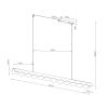 Suspensions Aluminium Rose LED 1 Biscuit