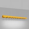 Suspensions Aluminium Jaune LED 1 Biscuit