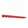 Suspensions Aluminium Rouge LED 1 Biscuit