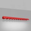 Suspensions Aluminium Rouge LED 1 Biscuit