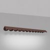 Suspensions Aluminium Marron LED 1 Biscuit