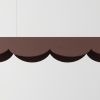 Suspensions Aluminium Marron LED 1 Biscuit