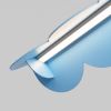 Suspensions Aluminium Bleu LED 1 Biscuit