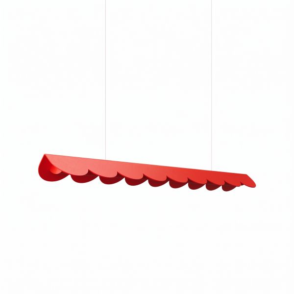 Suspensions Aluminium Rouge LED 1 Biscuit