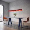 Suspensions Aluminium Rouge LED 1 Biscuit