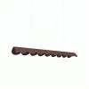 Suspensions Aluminium Marron LED 1 Biscuit