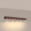 Suspensions Aluminium Marron LED 1 Biscuit
