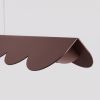 Suspensions Aluminium Marron LED 1 Biscuit