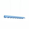 Suspensions Aluminium Bleu LED 1 Biscuit