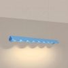 Suspensions Aluminium Bleu LED 1 Biscuit