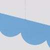Suspensions Aluminium Bleu LED 1 Biscuit