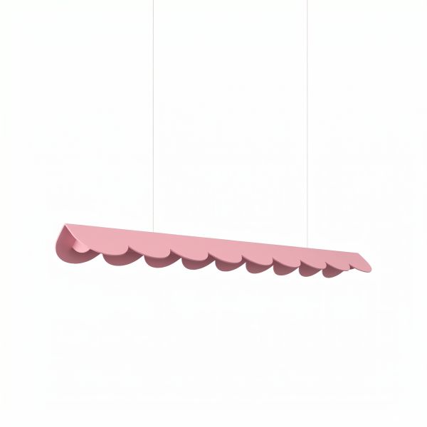Suspensions Aluminium Rose LED 1 Biscuit