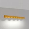 Suspensions Aluminium Jaune LED 1 Biscuit