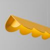 Suspensions Aluminium Jaune LED 1 Biscuit