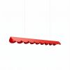 Suspensions Aluminium Rouge LED 1 Biscuit