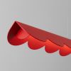 Suspensions Aluminium Rouge LED 1 Biscuit