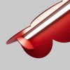 Suspensions Aluminium Rouge LED 1 Biscuit