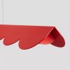 Suspensions Aluminium Rouge LED 1 Biscuit