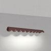 Suspensions Aluminium Marron LED 1 Biscuit