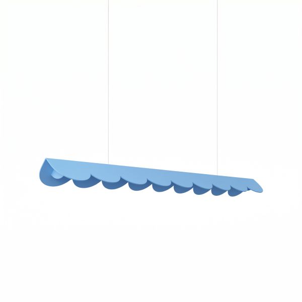 Suspensions Aluminium Bleu LED 1 Biscuit
