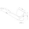 Lampes de bureau Aluminium Marron LED 1 Biscuit