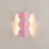 Appliques murales Aluminium Pêche G9 2 Biscuit
