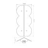 Appliques murales Aluminium Pêche G9 2 Biscuit