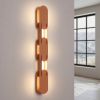 Appliques murales Acier Ocre Rouge LED 1 Chain
