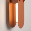 Appliques murales Acier Ocre Rouge LED 1 Chain
