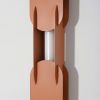 Appliques murales Acier Ocre Rouge LED 1 Chain