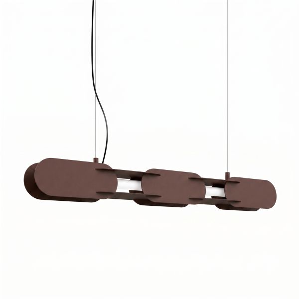 Suspensions Acier Marron LED 1 Chain