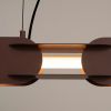 Suspensions Acier Marron LED 1 Chain