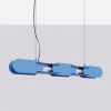Suspensions Acier Bleu LED 1 Chain