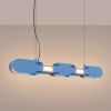 Suspensions Acier Bleu LED 1 Chain