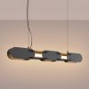 Suspensions Acier Noir LED 1 Chain