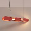 Suspensions Acier Rouge LED 1 Chain