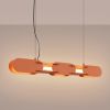 Suspensions Acier Ocre Rouge LED 1 Chain