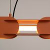 Suspensions Acier Ocre Rouge LED 1 Chain