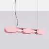 Suspensions Acier Rose LED 1 Chain
